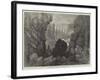 The Tourist in Iceland, Entrance to the Allmannagja-null-Framed Giclee Print