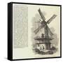 The Tourist in Iceland, Old Windmill, Reykjavik-null-Framed Stretched Canvas