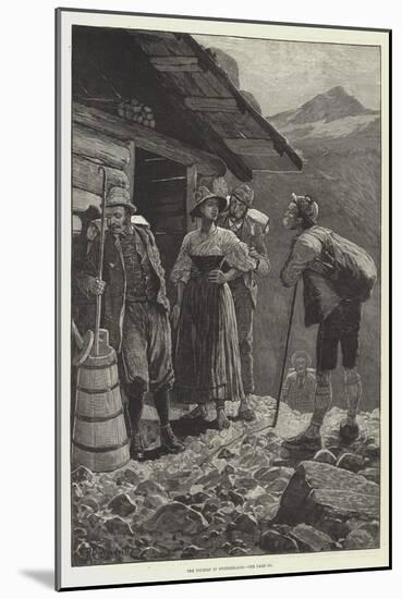 The Tourist in Switzerland-Richard Caton Woodville II-Mounted Giclee Print