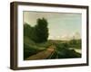 The Tow Path at Bougival, 1864-Camille Pissarro-Framed Giclee Print