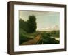 The Tow Path at Bougival, 1864-Camille Pissarro-Framed Giclee Print