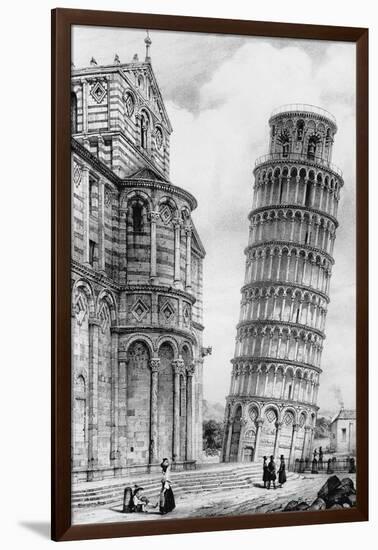 The Tower and the Cathedral of Pisa-null-Framed Photographic Print