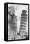 The Tower and the Cathedral of Pisa-null-Framed Stretched Canvas