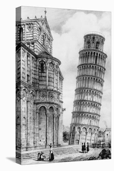 The Tower and the Cathedral of Pisa-null-Stretched Canvas