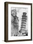 The Tower and the Cathedral of Pisa-null-Framed Photographic Print