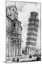 The Tower and the Cathedral of Pisa-null-Mounted Photographic Print