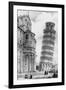 The Tower and the Cathedral of Pisa-null-Framed Premium Photographic Print