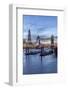 The Tower Bridge in London Seen from the East at Dusk, London, England-David Bank-Framed Photographic Print