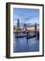 The Tower Bridge in London Seen from the East at Dusk, London, England-David Bank-Framed Photographic Print