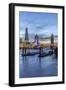 The Tower Bridge in London Seen from the East at Dusk, London, England-David Bank-Framed Photographic Print