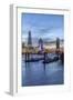 The Tower Bridge in London Seen from the East at Dusk, London, England-David Bank-Framed Photographic Print