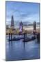 The Tower Bridge in London Seen from the East at Dusk, London, England-David Bank-Mounted Photographic Print