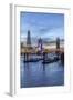 The Tower Bridge in London Seen from the East at Dusk, London, England-David Bank-Framed Photographic Print