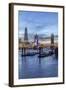 The Tower Bridge in London Seen from the East at Dusk, London, England-David Bank-Framed Photographic Print