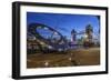 The Tower Bridge in London Seen from the East at Dusk, London, England-David Bank-Framed Photographic Print