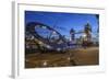 The Tower Bridge in London Seen from the East at Dusk, London, England-David Bank-Framed Photographic Print