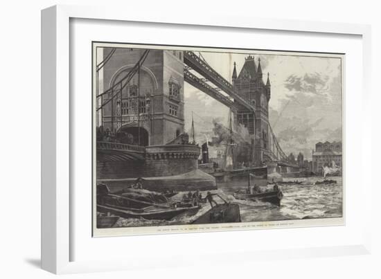 The Tower Bridge-William Heysham Overend-Framed Giclee Print