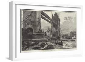 The Tower Bridge-William Heysham Overend-Framed Giclee Print