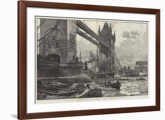 The Tower Bridge-William Heysham Overend-Framed Giclee Print