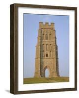The Tower, Glastonbury Tor, Glastonbury, Somerset, England, UK-Julia Bayne-Framed Photographic Print