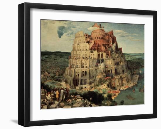 The Tower of Babel, 1563-Pieter Bruegel the Elder-Framed Giclee Print