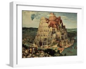 The Tower of Babel, 1563-Pieter Bruegel the Elder-Framed Giclee Print