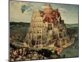 The Tower of Babel, 1563-Pieter Bruegel the Elder-Mounted Giclee Print