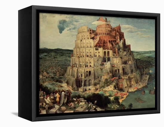 The Tower of Babel, 1563-Pieter Bruegel the Elder-Framed Stretched Canvas