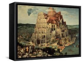 The Tower of Babel, 1563-Pieter Bruegel the Elder-Framed Stretched Canvas