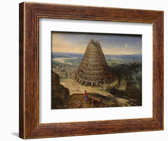 The Tower of Babel, 1594-Lucas van Valckenborch-Framed Giclee Print