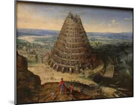 The Tower of Babel, 1594-Lucas van Valckenborch-Mounted Giclee Print