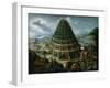 The Tower of Babel, 1595-Marten van Valckenborch-Framed Giclee Print