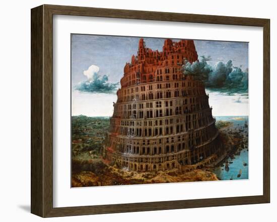 The Tower of Babel by Pieter Brueghel the Elder-Pieter Brueghel the Elder-Framed Giclee Print