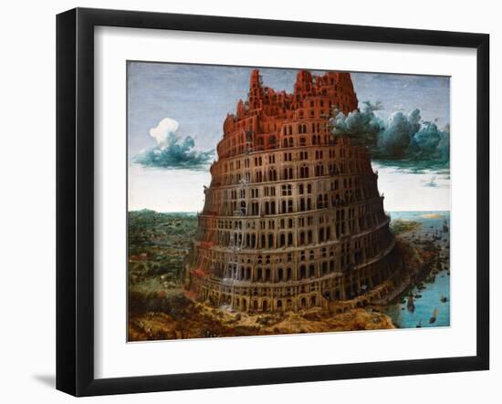 The Tower of Babel by Pieter Brueghel the Elder-Pieter Brueghel the Elder-Framed Giclee Print