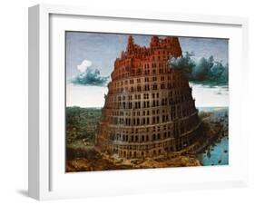 The Tower of Babel by Pieter Brueghel the Elder-Pieter Brueghel the Elder-Framed Giclee Print