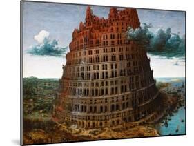 The Tower of Babel by Pieter Brueghel the Elder-Pieter Brueghel the Elder-Mounted Giclee Print