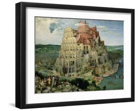 The Tower of Babel, c.1563-Pieter Bruegel the Elder-Framed Giclee Print