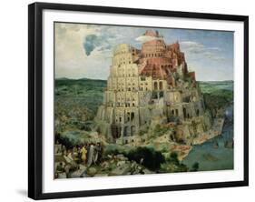 The Tower of Babel, c.1563-Pieter Bruegel the Elder-Framed Giclee Print