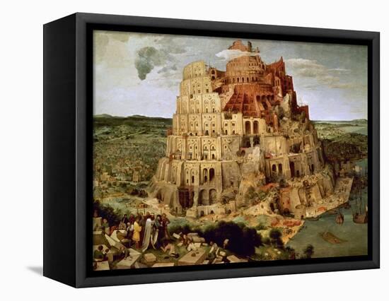 The Tower of Babel-Pieter Bruegel the Elder-Framed Stretched Canvas