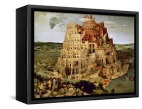 The Tower of Babel-Pieter Bruegel the Elder-Framed Stretched Canvas