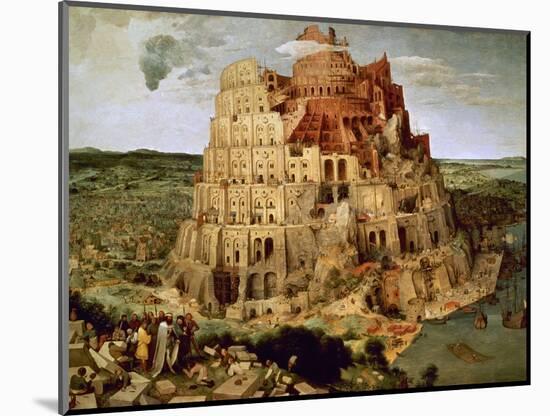 The Tower of Babel-Pieter Bruegel the Elder-Mounted Giclee Print