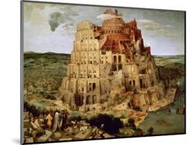 The Tower of Babel-Pieter Bruegel the Elder-Mounted Giclee Print