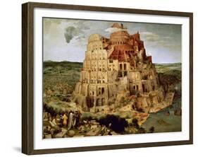 The Tower of Babel-Pieter Bruegel the Elder-Framed Giclee Print
