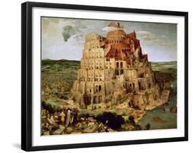 The Tower of Babel-Pieter Bruegel the Elder-Framed Giclee Print