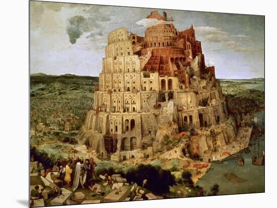 The Tower of Babel-Pieter Bruegel the Elder-Mounted Giclee Print