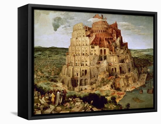 The Tower of Babel-Pieter Bruegel the Elder-Framed Stretched Canvas