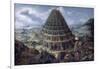 The Tower of Babel-Marten van Valckenborch-Framed Giclee Print