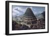 The Tower of Babel-Marten van Valckenborch-Framed Giclee Print