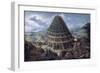 The Tower of Babel-Marten van Valckenborch-Framed Giclee Print