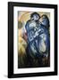 The Tower of Blue Horses-Franz Marc-Framed Giclee Print